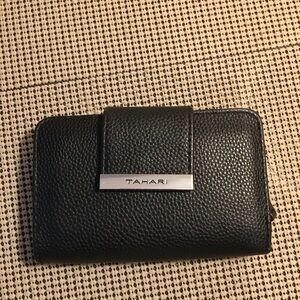 Tahari Textured Black Wallet
